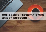 榆林区块链公司有几家分公司招聘[榆林区块链公司有几家分公司招聘]